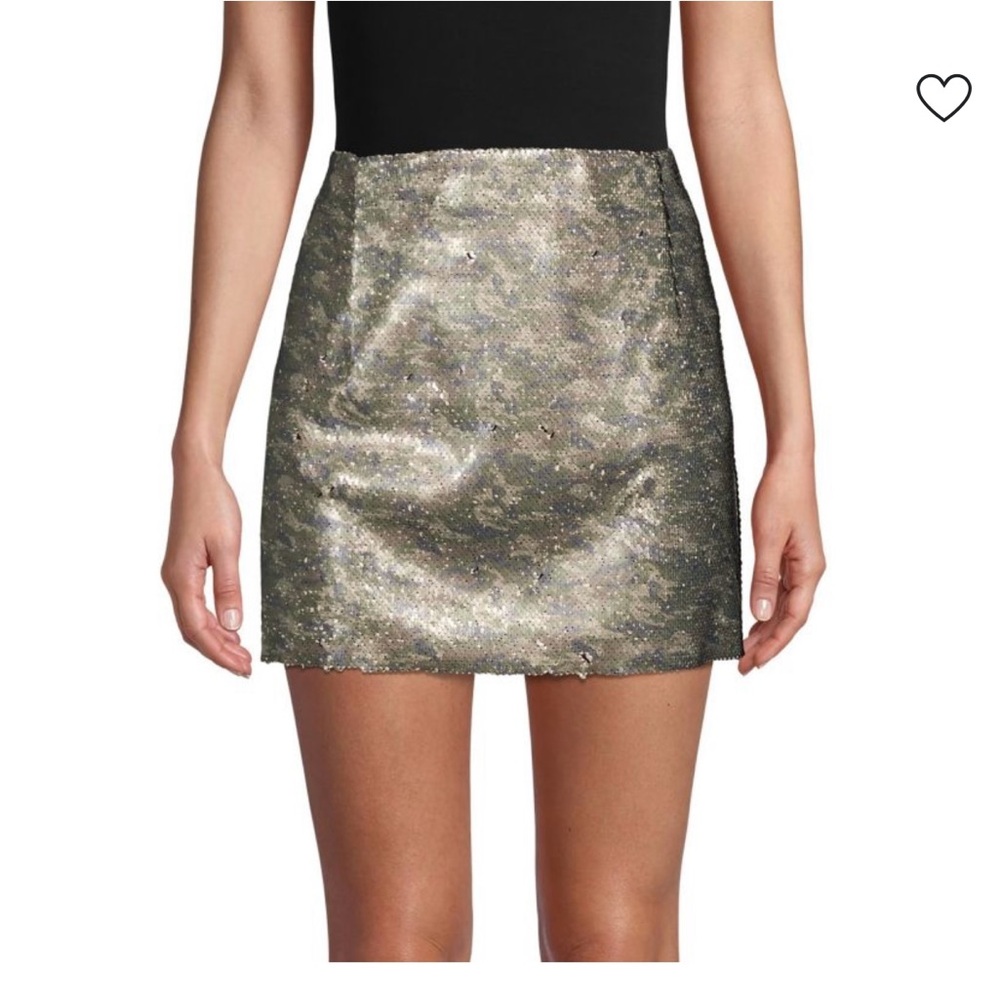 Free People Mini Skirt skinny flip sequence